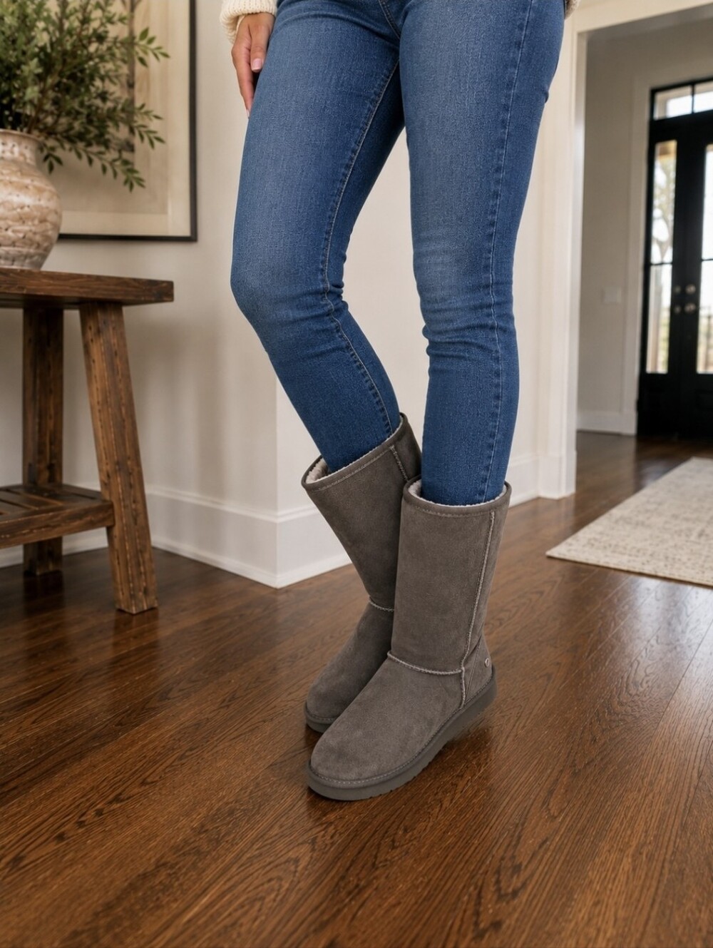 Back to School - Women’s Björndal Brown Suede Shearling Winter Boots Size 11